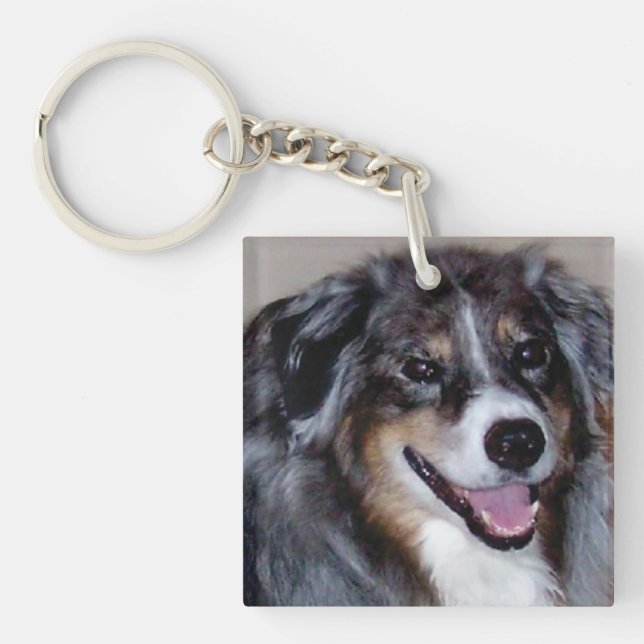 Llavero añadir una foto mascota doble acrílico keychain 20 (Frente)