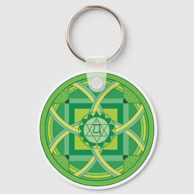 Llavero Anahata chakra Mandala (Anverso)