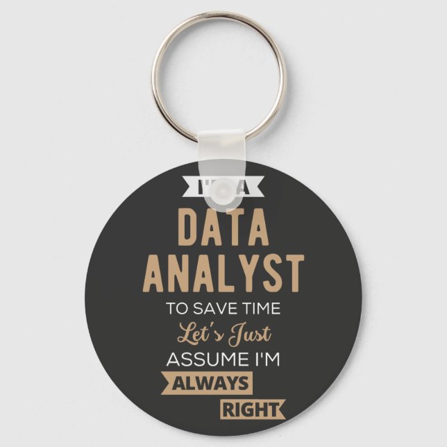 Llavero Analista de datos (Anverso)