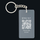 Llavero Analizar mi código QR Sus tarjetas de presentación<br><div class="desc">Analizar mi código QR Su logotipo Tarjetas de visita Keychain</div>