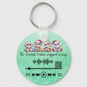 Llavero Analizar vídeo, buscar Navidades KeyChain