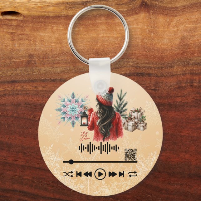 Llavero Analizar vídeo , "Let it Snow" KeyChain (Anverso)