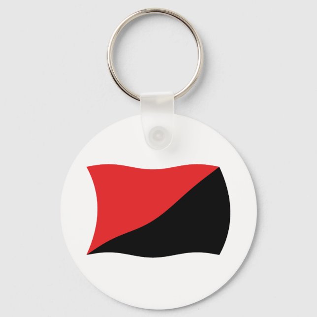 Llavero Anarcho-Syndicalism Flag Keychain (Anverso)