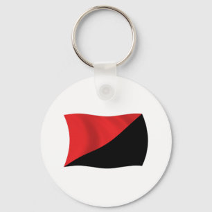 Llavero Anarcho-Syndicalism Flag Keychain