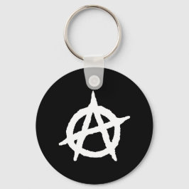 Llavero Anarquía - Blanco Negro - Emo - Keychain