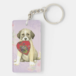 Llavero Anatolian Shepherd Dog Heart Mom