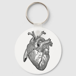 Llavero anatomía cardíaca vintage