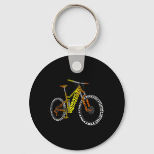 Llavero Anatomía de Bicicleta Mountain Bike Mtb Partes Bic