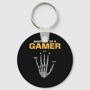Llavero Anatomía De Un Gamer Skeleton Hand Funny Video Gam