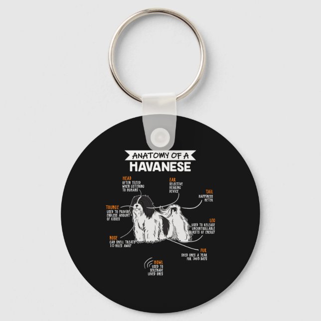 Llavero Anatomía De Un Regalo De Dueño De Perro Divertido  (Anverso)