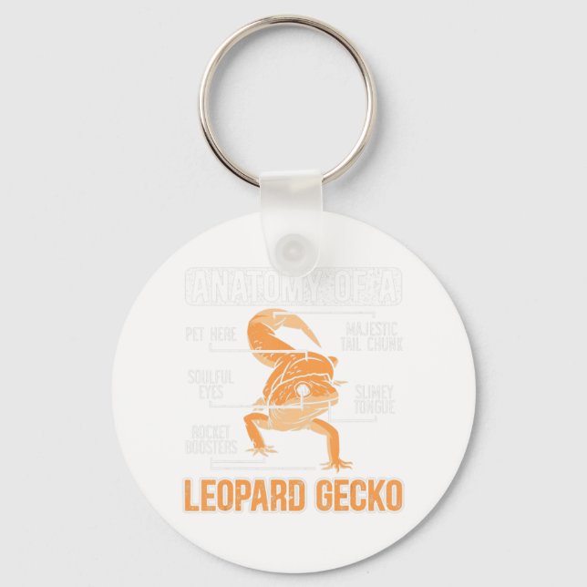 Llavero Anatomía De Un Rep De Animales Lizard Lover Gecko  (Anverso)