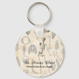 Llavero Anatomía humana médica Vintage