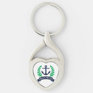 Llavero Anchor de la esposa de la marina