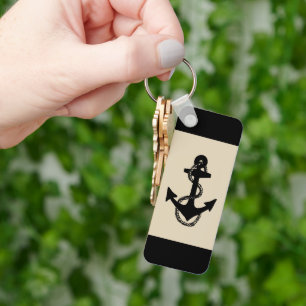 Llavero ANCHOR náutico clásico + ROPE   Keychain