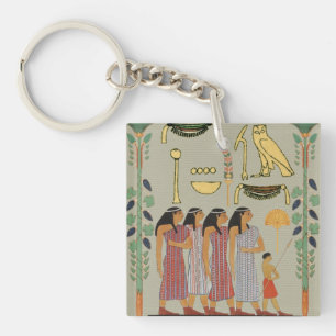 Llavero Anciano Keychain del pueblo egipcio