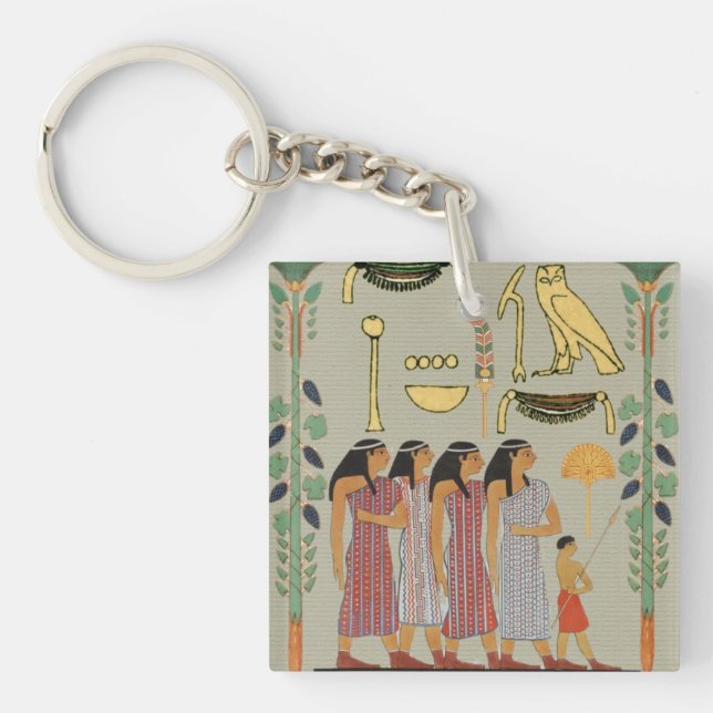 Llavero Anciano Keychain del pueblo egipcio (Frente)