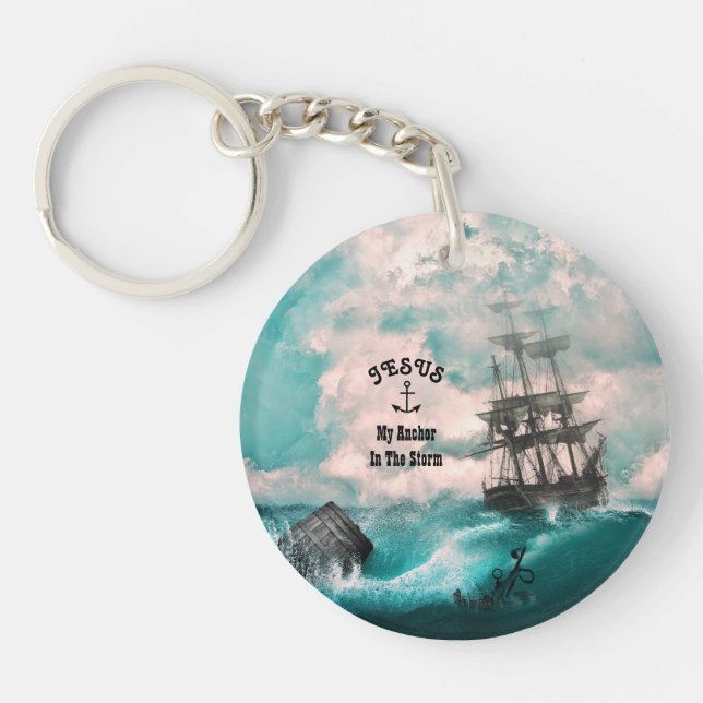 Llavero "Ancla En La Tormenta (Frente)