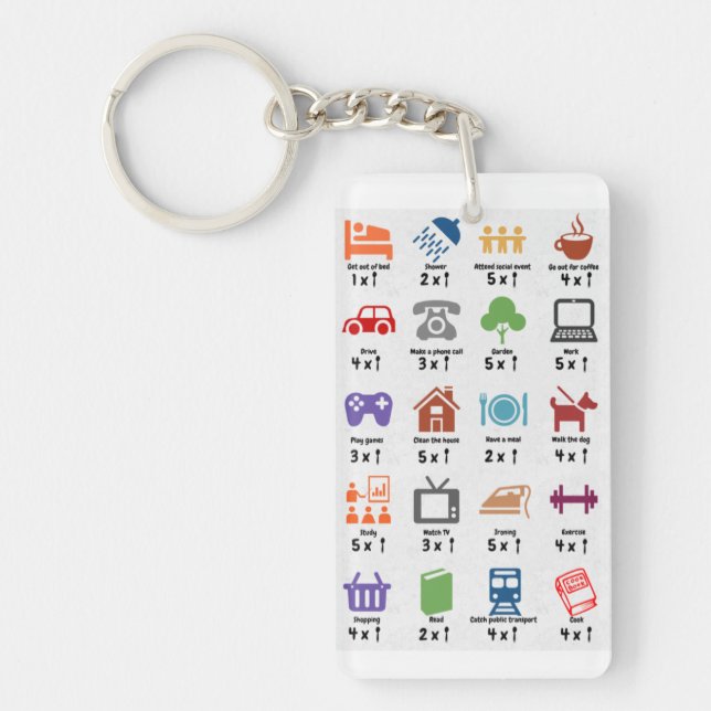 Llavero Anclaje de la cerradura del contador de luces (Frente)