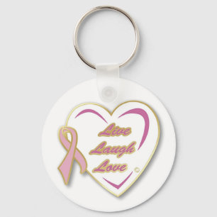 Llavero Anclaje de la cinta Keychain Live Lauder Love Pink