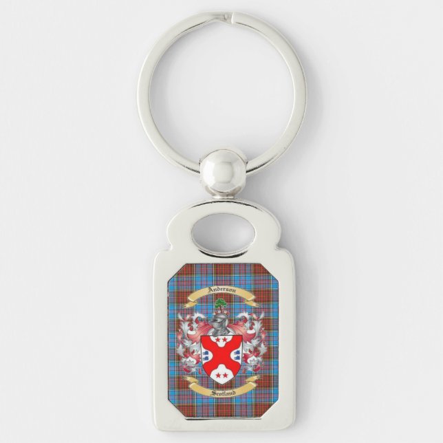 Llavero Anderson Escudo con Anderson Tartan Keychain (Anverso)