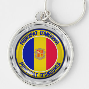Llavero Andorra Round Emblem