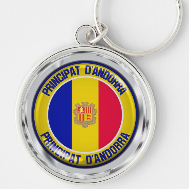Llavero Andorra Round Emblem (Frente)