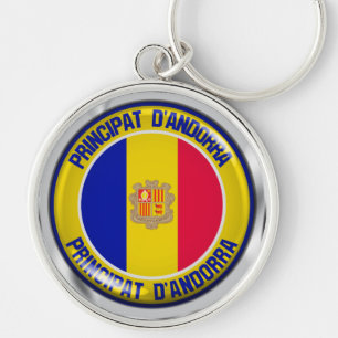 Llavero Andorra Round Emblem