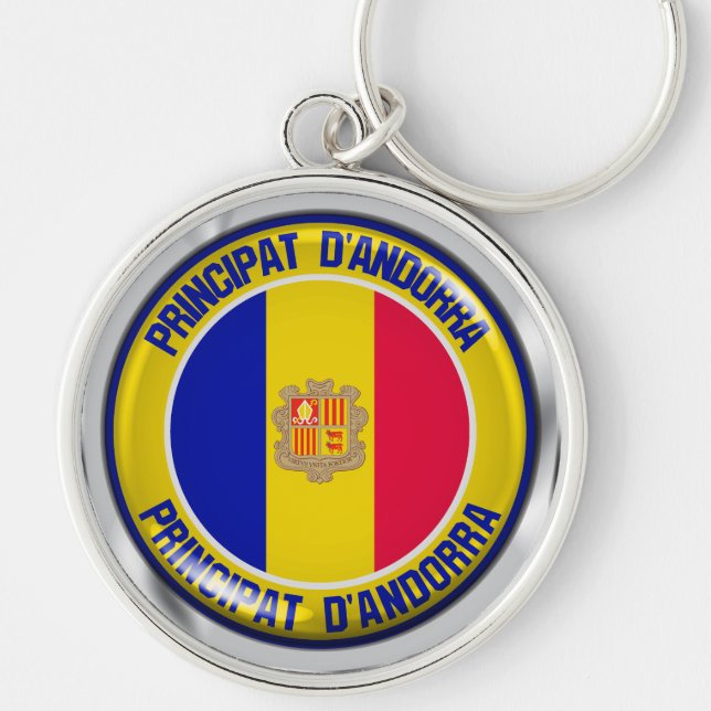 Llavero Andorra Round Emblem (Frente)