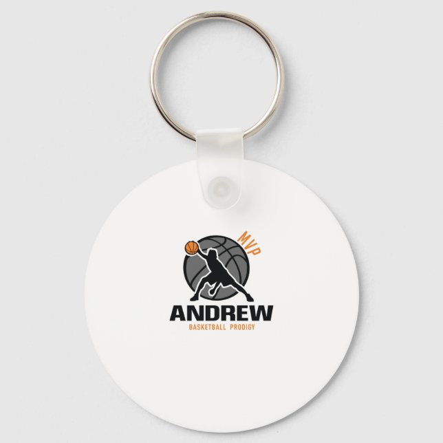 Llavero Andrew Mvp Personalizado Player Basketball Prodigy (Anverso)
