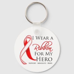 Llavero Anemia aplástica llevo una cinta para mi héroe
