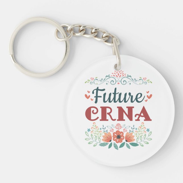 Llavero Anestesiólogo anestesiólogo de la futura enfermera (Frente)