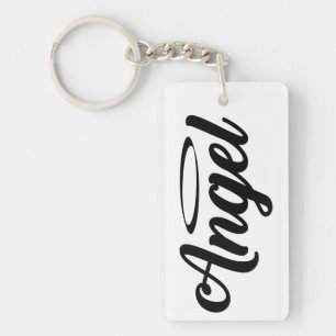 Llavero Ángel Art Guay Texto Gráfica Palabra Texto Art Cut