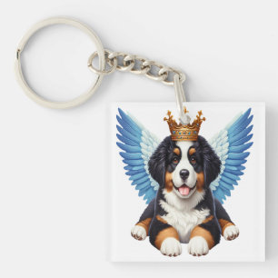Llavero Angel Bernese Mountain Dog Aovers Berner Puppy