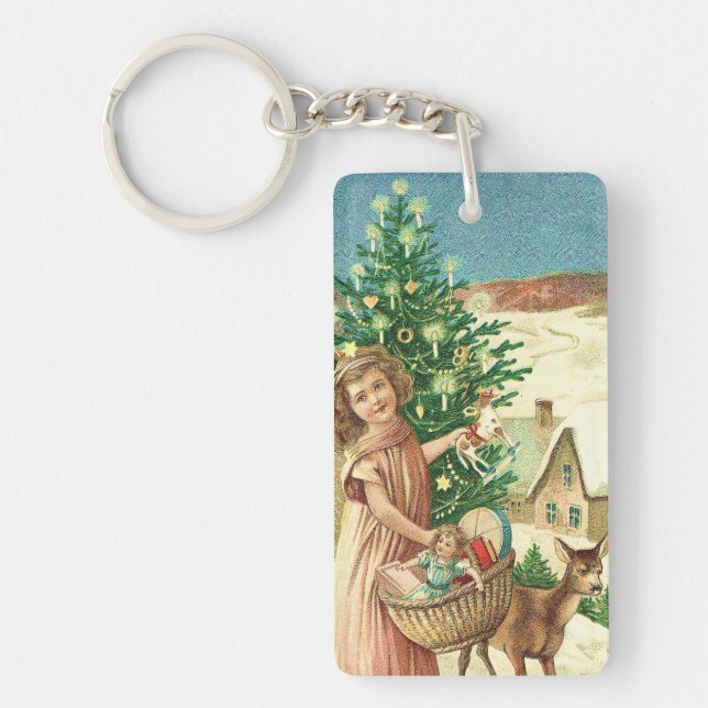 Llavero Angel bringing Christmas gifts and presents (Frente)