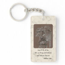 Ángel con cadena de claves cruzadas