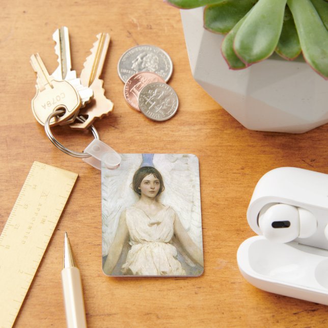 Llavero Ángel de Abbott Thayer, Bella Artes victoriano vin (Escritorio )