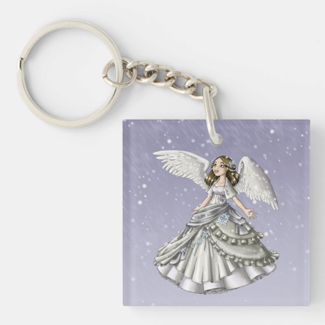 Llavero Ángel de la nieve (Frente)