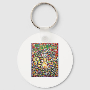 Llavero Ángel de oración de la serenidad (texto en espa