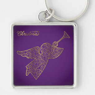 Llavero Ángel elegante de filigrana