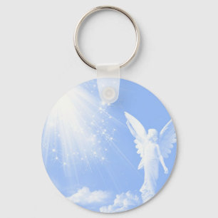 Llavero Ángel En Las Nubes