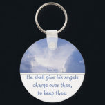 Llavero Ángel en las nubes, aliento, Silv de las Escritura<br><div class="desc">Luke 4:10 Los ángeles te vigilarán,  tú,  Alentamiento,  Escritura. Regalo de grandes Navidades para hijo,  hija,  madre,  padre,  hermana,  hermano o cualquier persona que se vaya</div>