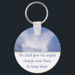 Llavero Ángel en las nubes, aliento, Silv de las Escritura<br><div class="desc">Luke 4:10 Los ángeles te vigilarán,  tú,  Alentamiento,  Escritura. Regalo de grandes Navidades para hijo,  hija,  madre,  padre,  hermana,  hermano o cualquier persona que se vaya</div>
