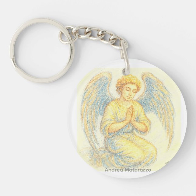 Llavero Ángel en oración (Frente)