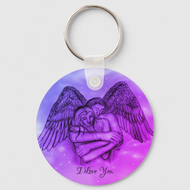 Llavero Angel Eros en el amor, te amo (Anverso)