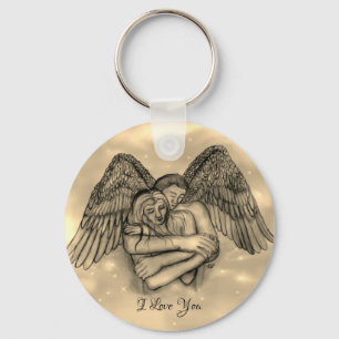 Llavero Angel Eros en el amor, te amo