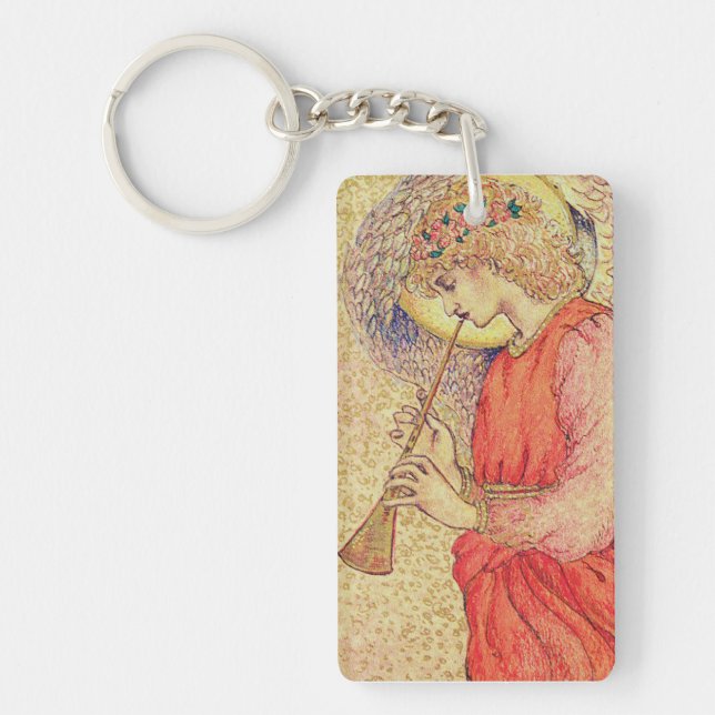 Llavero Ángel jugando a un Flageolet (Frente)