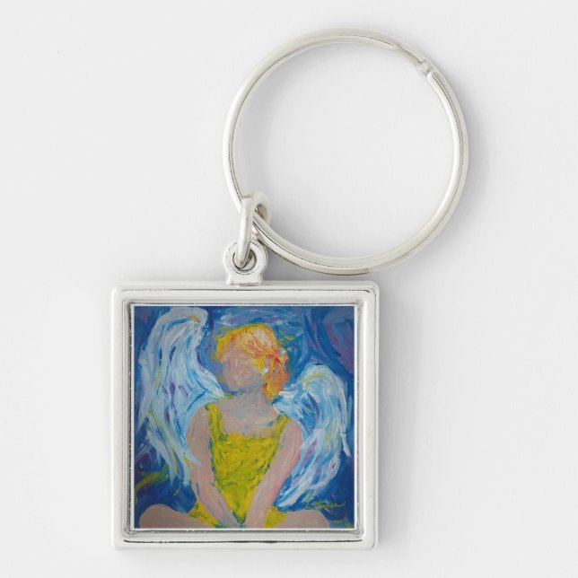 Llavero Angel Keychain, "Susurros de Amor" (Frente)