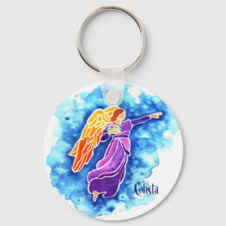 Llavero Angel Point to Future Keychain