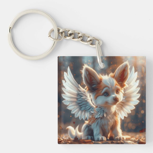 Llavero Angel Puppy Digital Art (Frente)