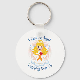 Llavero Angel Watching Over Me Naranja Ribbon